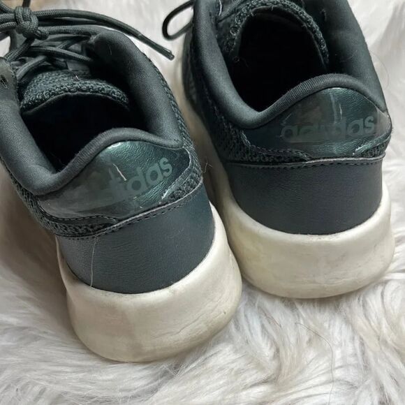 Adidas Cloudfoam QT Racer Green Size 5.5 - Picture 2 of 6